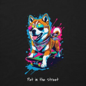 Sudadera Shiba Skater: Neon Edition