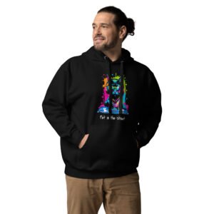 Sudadera con capucha Cat DJ: Neon Edition
