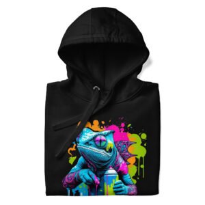 Sudadera con capucha Camaleón Graffiti: Neon Edition